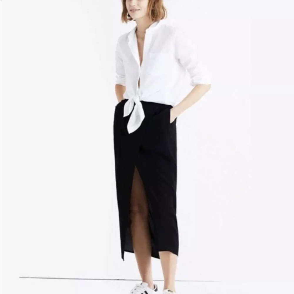 Madewell silk skirt